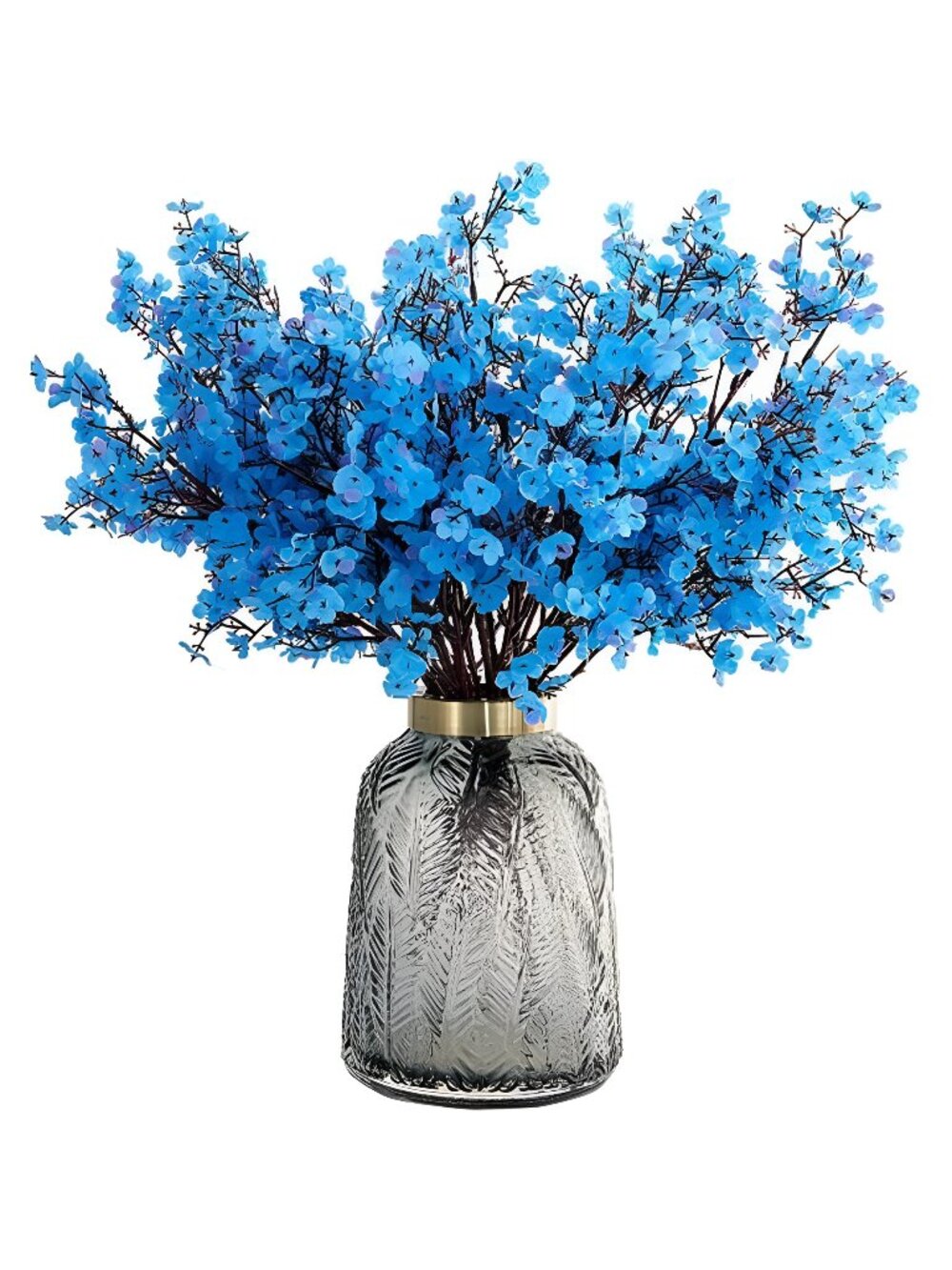 Artificial Flowers 7.8'' Bluel Baby's Breath Bouquet 8 Bunches